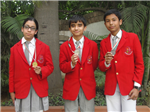 Class VII winners of Olympiad